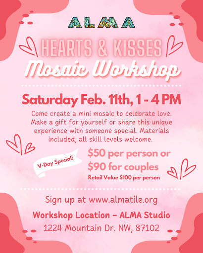 Hearts and kisses flyer